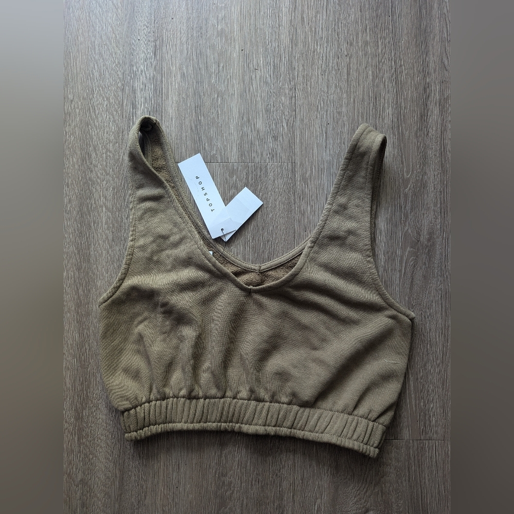 Brand New with Tags Topshop Pistachio Crop Top US 6